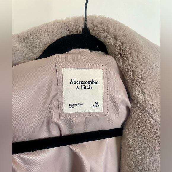 Abercrombie mid length faux fur jacket, M - Picture 3 of 4
